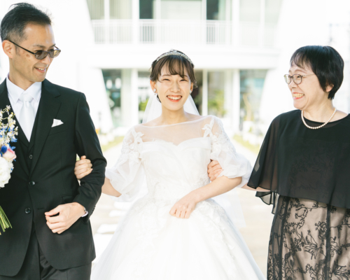 挙式で伝え合った家族の思い